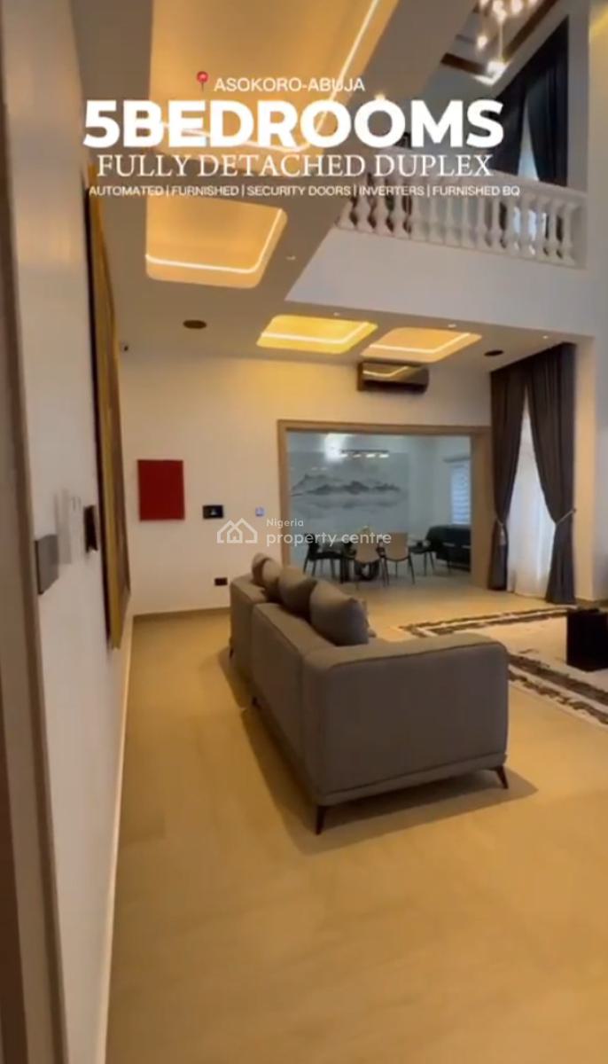 5 Bedroom Fully Detached Duplex with Bq, Asokoro District, Abuja, Detached Duplex for Sale