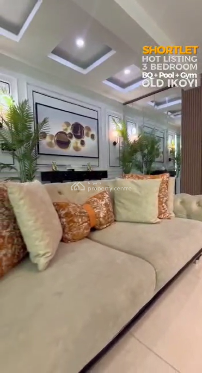 Unfurnished 3 Bedroom Flat on The 3rd Floor with 1 Bq, Old Ikoyi, Ikoyi, Lagos, Flat / Apartment for Rent