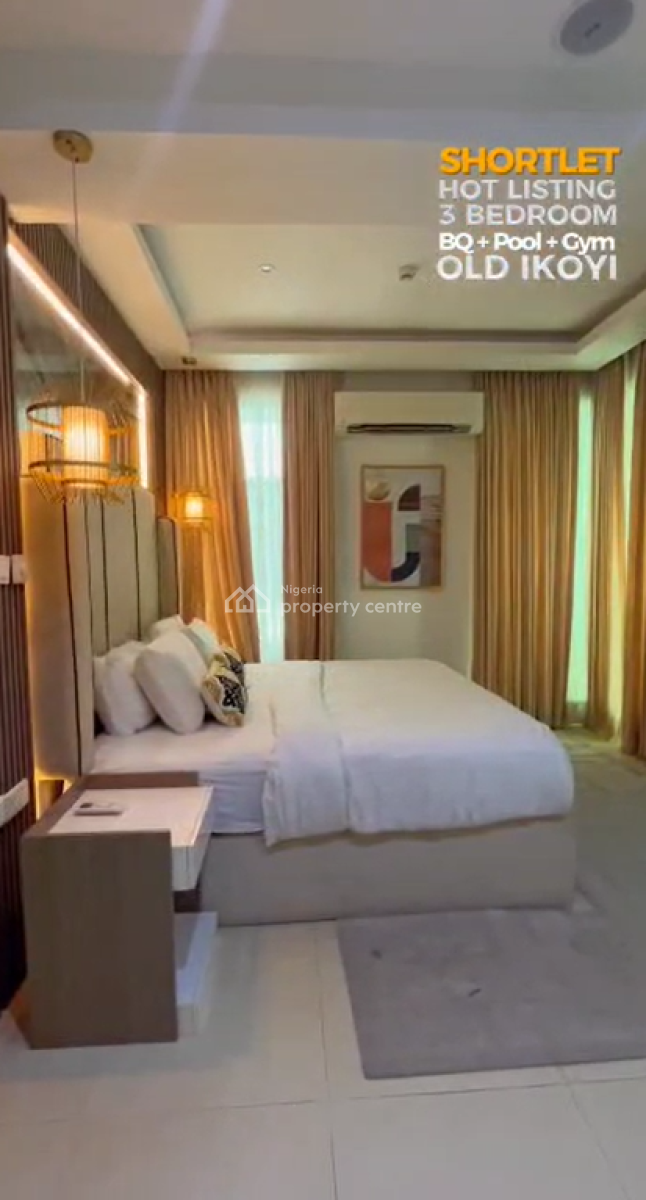 Unfurnished 3 Bedroom Flat on The 3rd Floor with 1 Bq, Old Ikoyi, Ikoyi, Lagos, Flat / Apartment for Rent