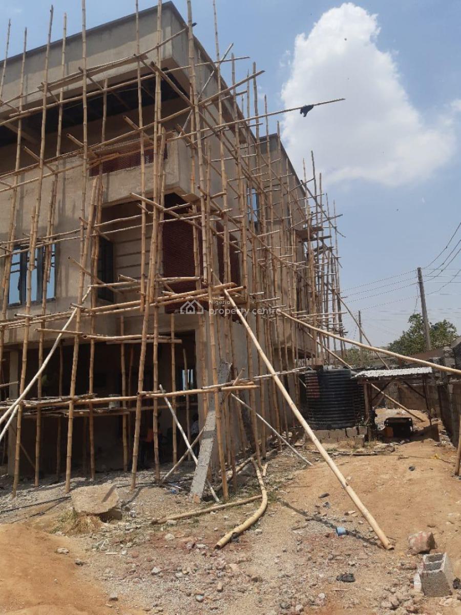 Shell Finished 3 Bedroom Duplex, Fha (f.h.a), Lugbe District, Abuja, Terraced Duplex for Sale