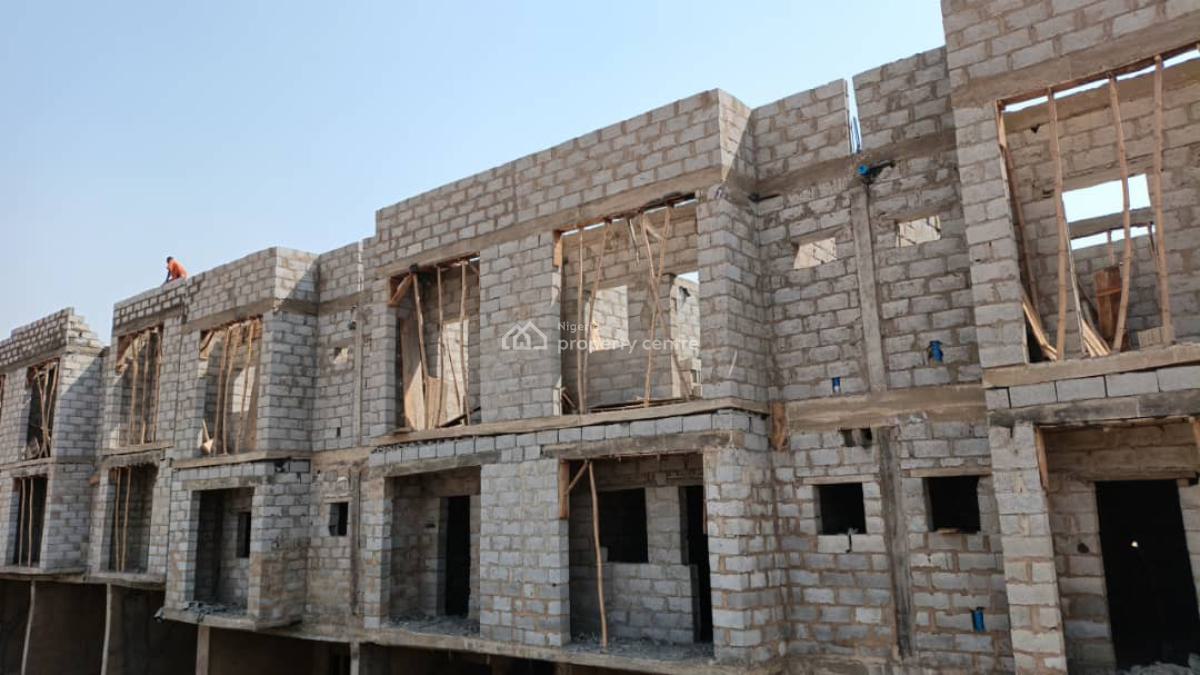 Shell Finished 2 Bedroom Maisonette with Bq, Fha (f.h.a), Lugbe District, Abuja, Terraced Duplex for Sale