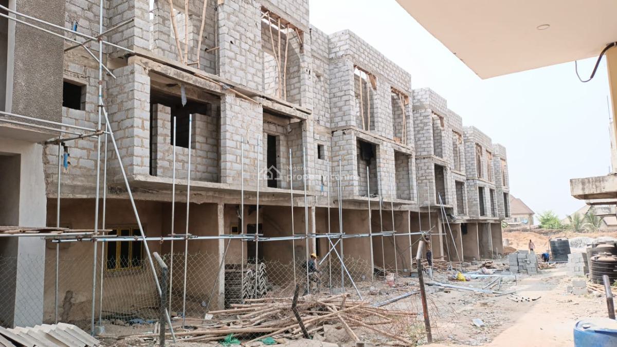 Shell Finished 2 Bedroom Maisonette with Bq, Fha (f.h.a), Lugbe District, Abuja, Terraced Duplex for Sale