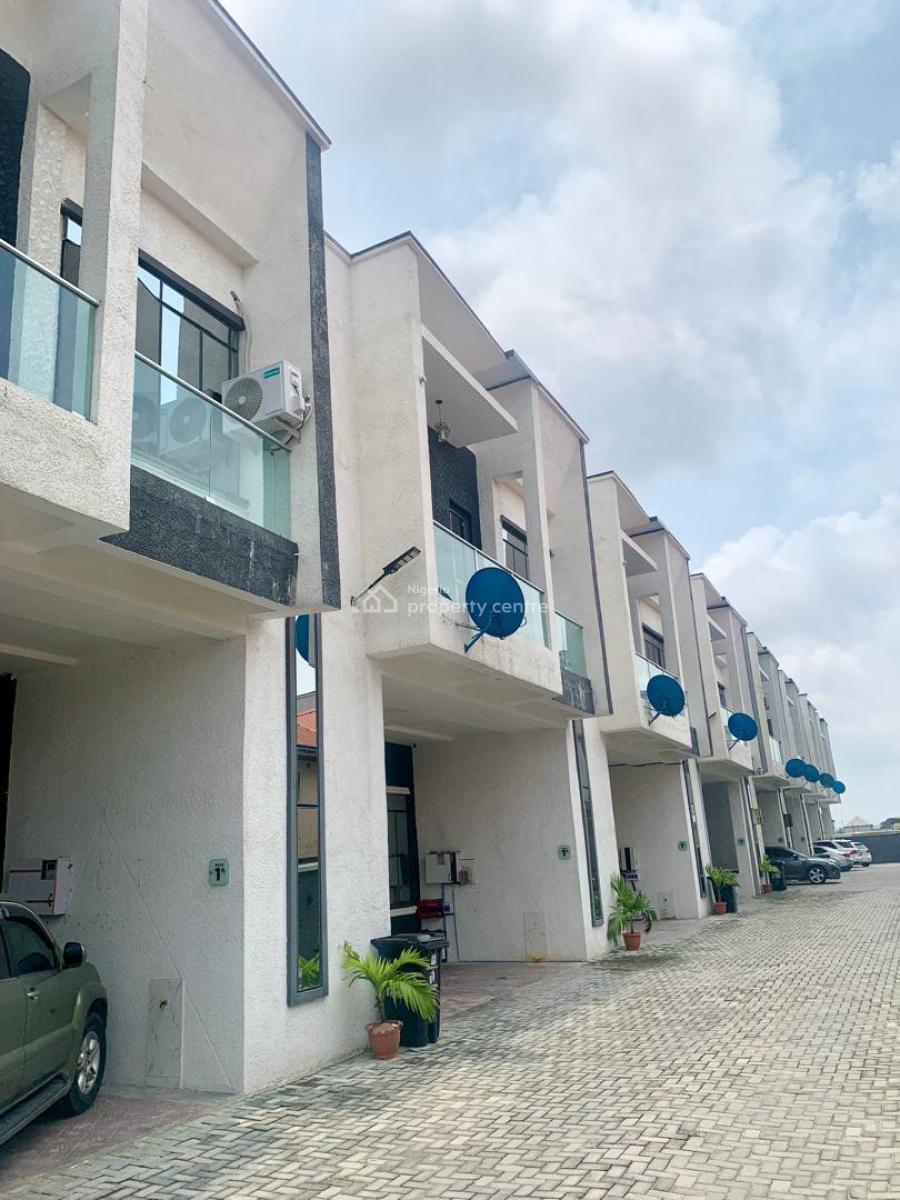 Fully Furnished 4 Bedrooom Terrace Duplex in a Serene Court, Ikota Villa, Ikota, Lekki, Lagos, Flat / Apartment for Rent