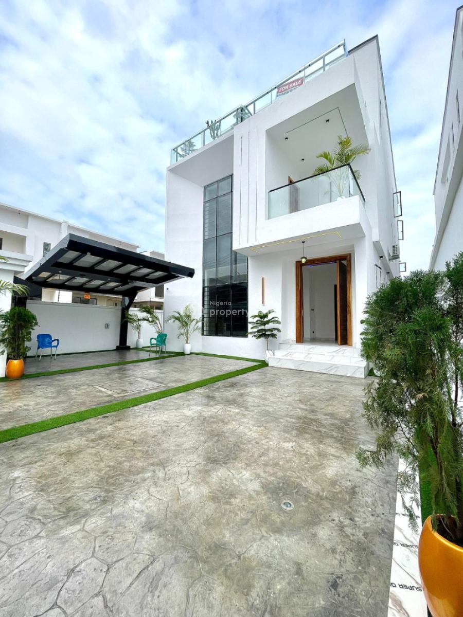 Gorgeously Perched Luxury 5 Bedrooms Smart Home with Swimming Pool, Gym, Chevron, Lekki, Lagos, Detached Duplex for Sale