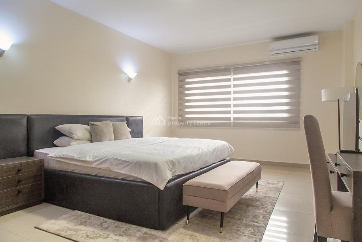 Fully Furnished 13th Floor Serviced 3 Bedroom with Bq, Gerrard Road, Ikoyi, Lagos, Flat / Apartment for Rent
