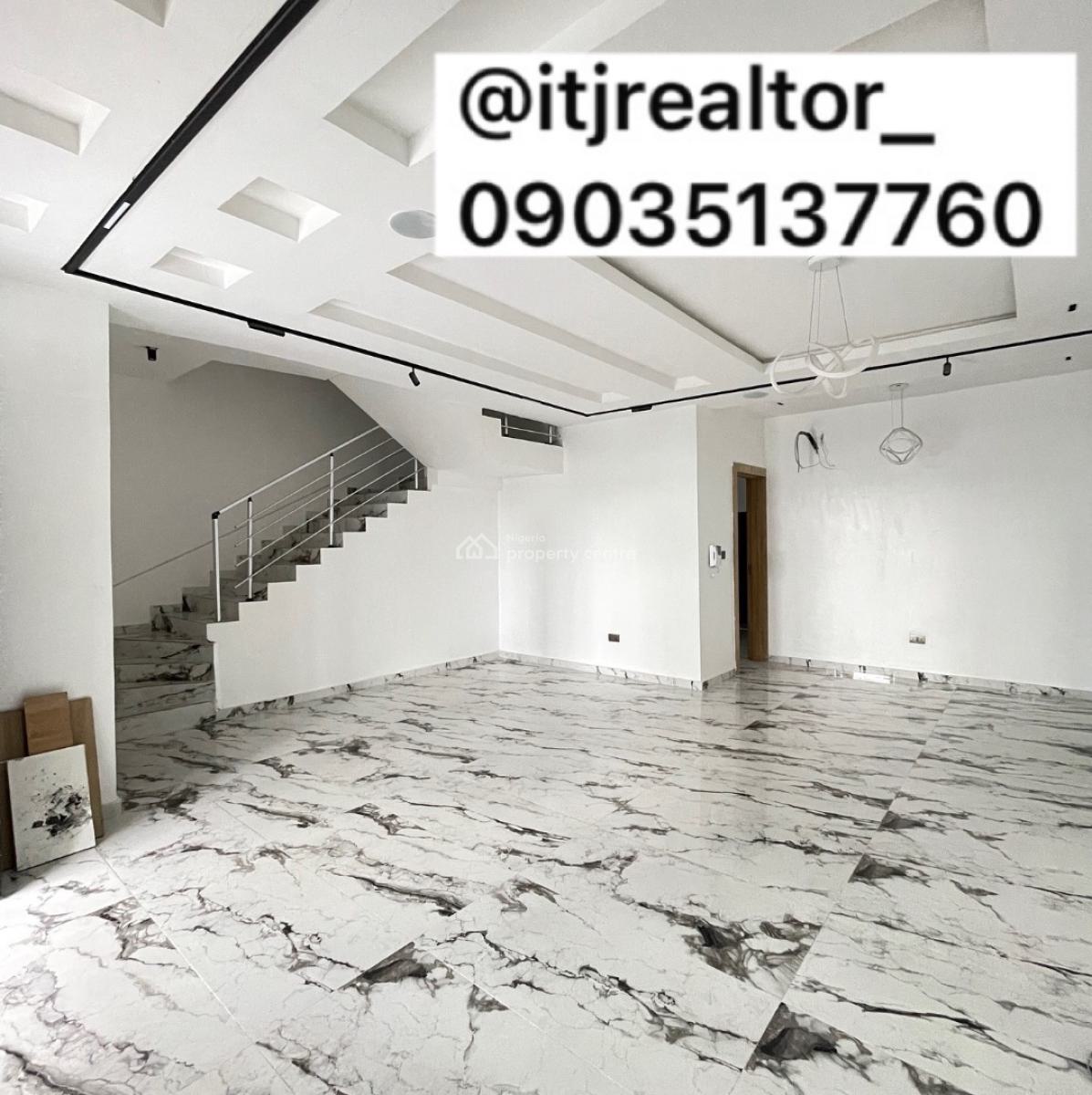 Stunning 4 Bedroom Terrace Duplex with Bq, Ikate, Lekki, Lagos, Terraced Duplex for Sale