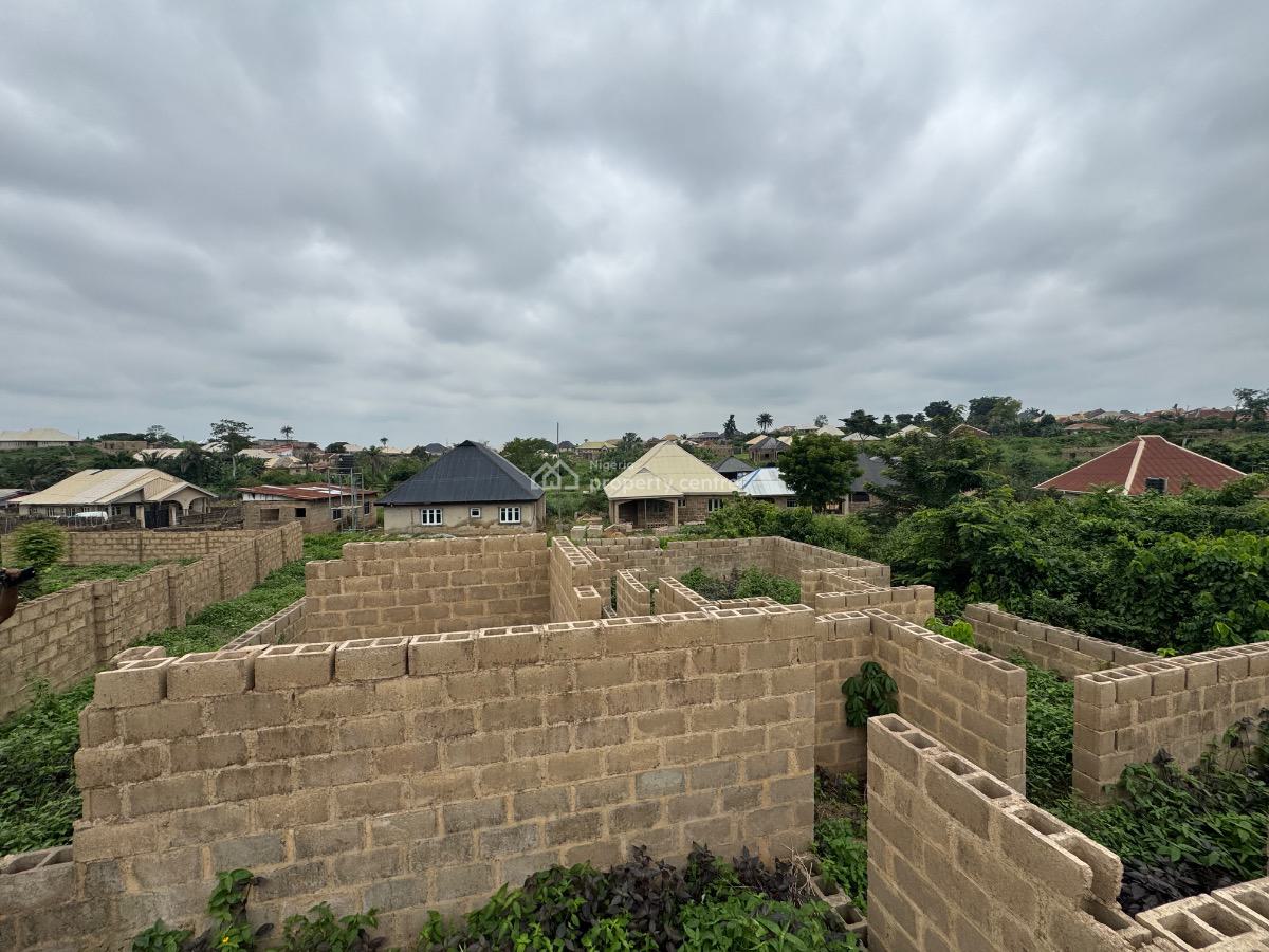 a Residential Uncompleted 4 Bedroom Bungalow Ensuit in Apata Ibadan, Wire and Cable Area, After Apata, Osebele, Ibadan, Apata, Ibadan, Oyo, Detached Bungalow for Sale