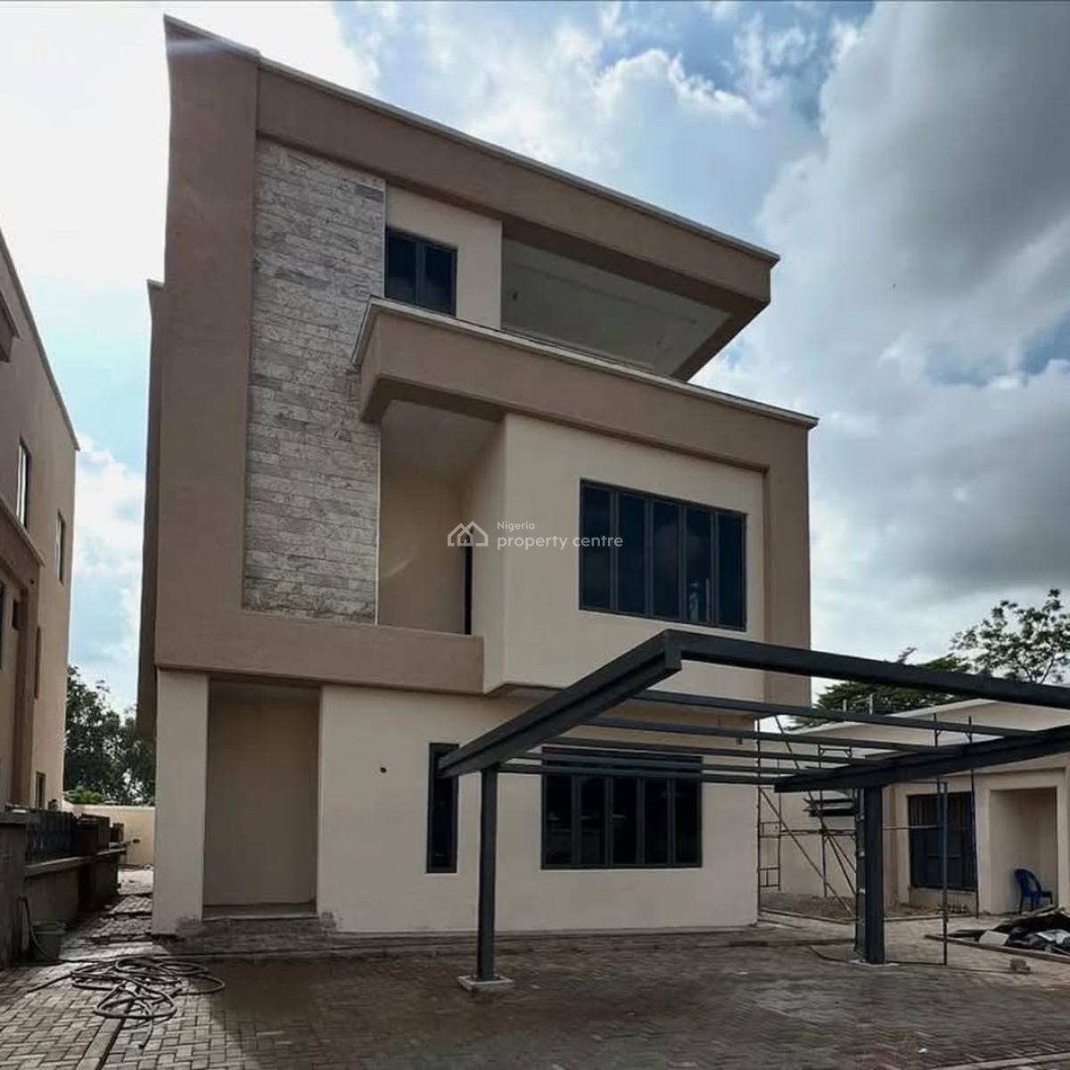 Brand New 5 Bedroom Detached,bq,elevator Shaft,cctv,gym, Corner Piece, Serene Neighborhood, in a Gated Mini Estate, Wuse, Abuja, Detached Duplex for Sale
