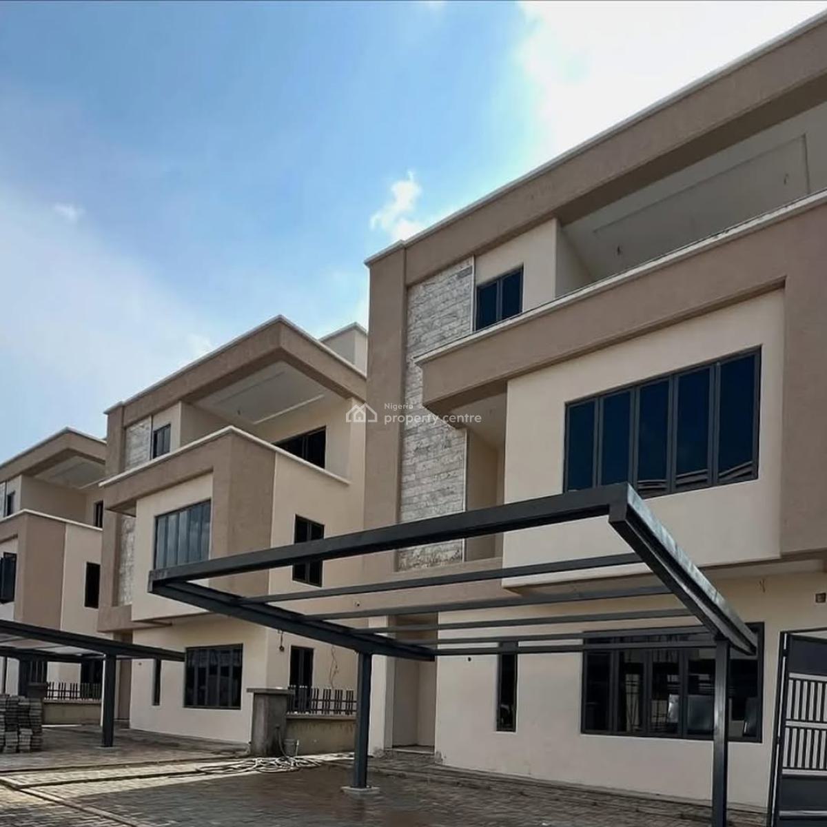 Brand New 5 Bedroom Detached,bq,elevator Shaft,cctv,gym, Corner Piece, Serene Neighborhood, in a Gated Mini Estate, Wuse, Abuja, Detached Duplex for Sale