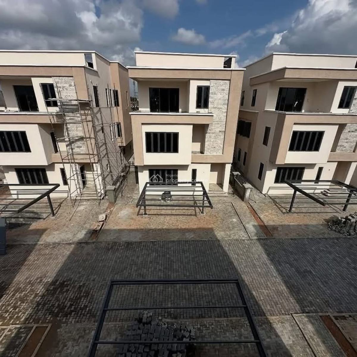Brand New 5 Bedroom Detached,bq,elevator Shaft,cctv,gym, Corner Piece, Serene Neighborhood, in a Gated Mini Estate, Wuse, Abuja, Detached Duplex for Sale