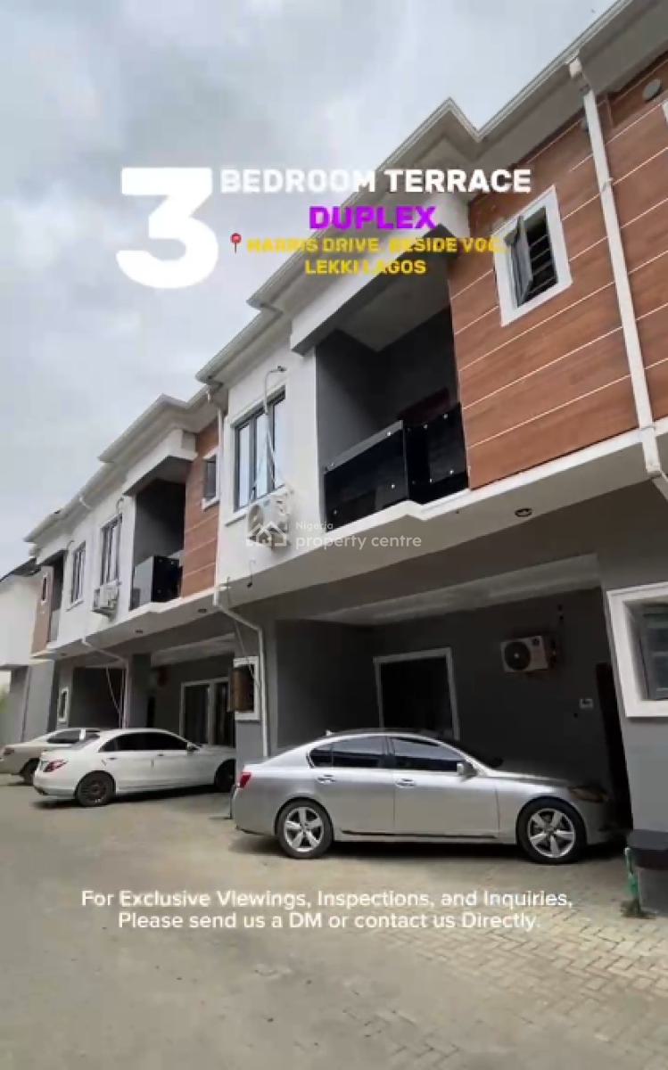 3 Units of 3-bedroom Terrace Duplex, Harris Drive, Vgc, Lekki, Lagos, Flat / Apartment for Rent