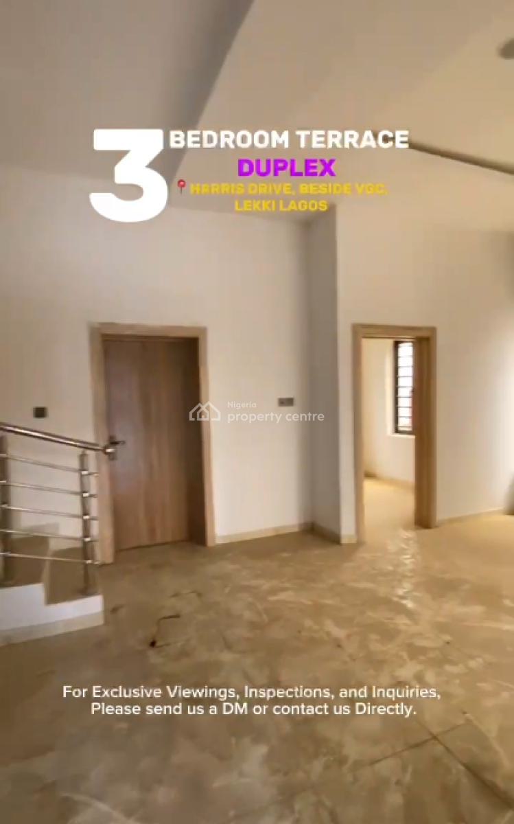 3 Units of 3-bedroom Terrace Duplex, Harris Drive, Vgc, Lekki, Lagos, Flat / Apartment for Rent