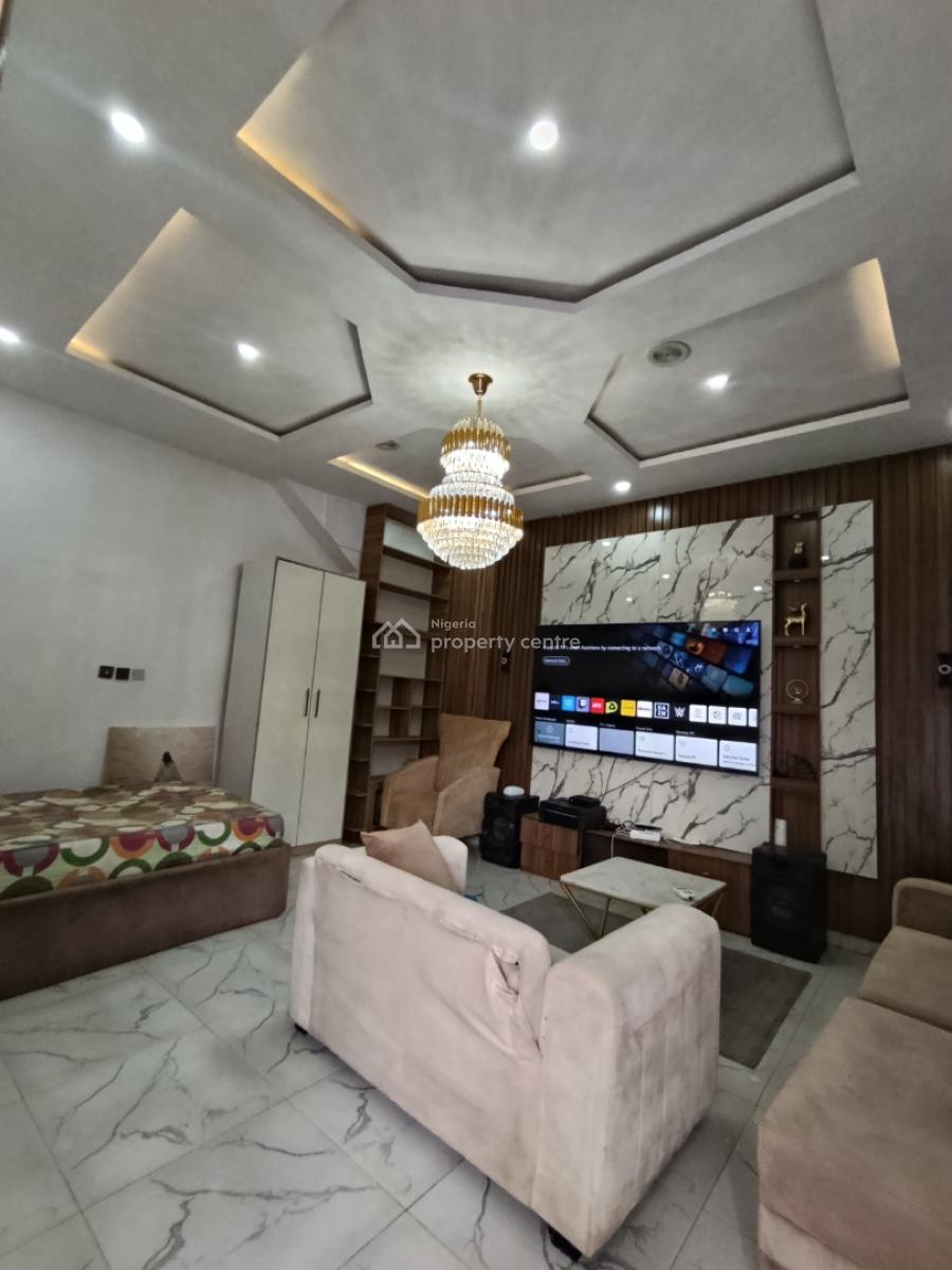 Spacious Studio Fully Furnished Apartment with Personal Enclosed Kitch, Ikota Gra, Lekki, Lagos, Self Contain (single Rooms) for Rent