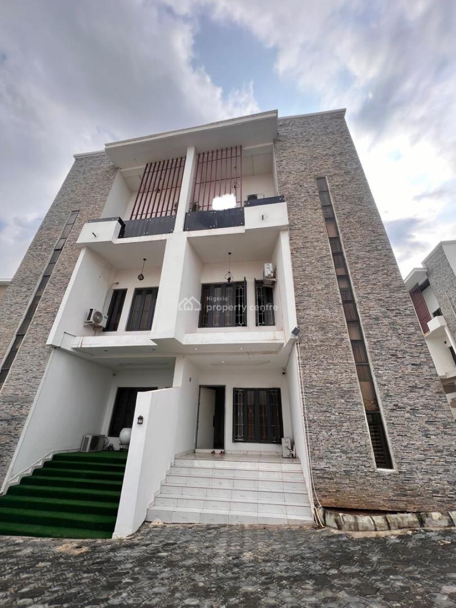 Fully Furnished 4 Bedroom Semi Detached Duplex with Attached Bq, Guzape District, Abuja, Semi-detached Duplex for Rent