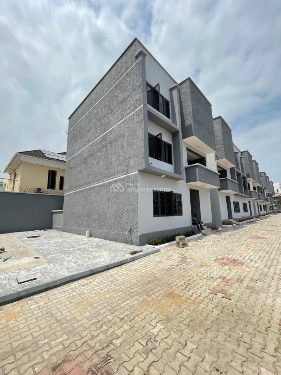Luxury 4 Bedroom Terrace Duplex with Pool, Bq & Playground, Ologolo, Lekki, Lagos, Terraced Duplex for Sale