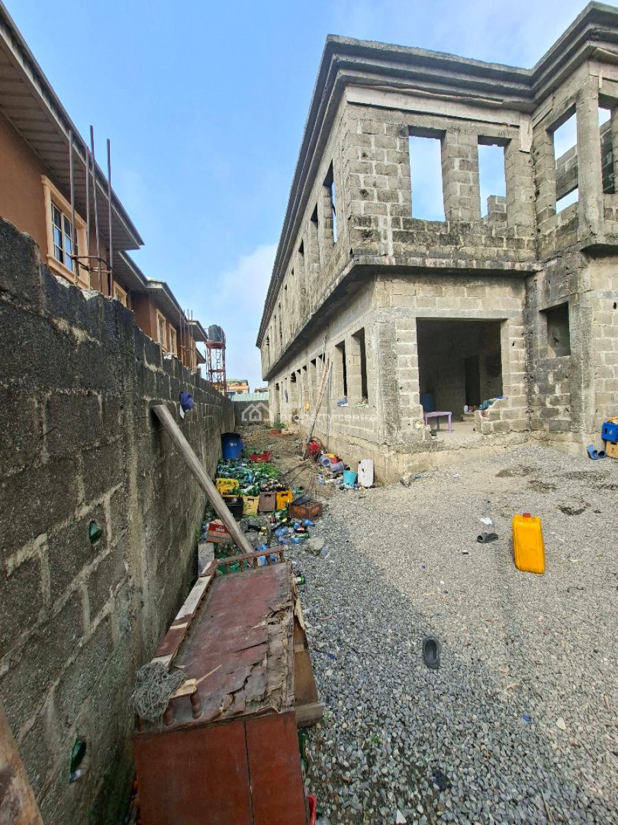 Solid Uncompleted 5bedroom Duplex with 2units 3bedroom, By Dominos Pizza, Ago Palace, Isolo, Lagos, Detached Duplex for Sale
