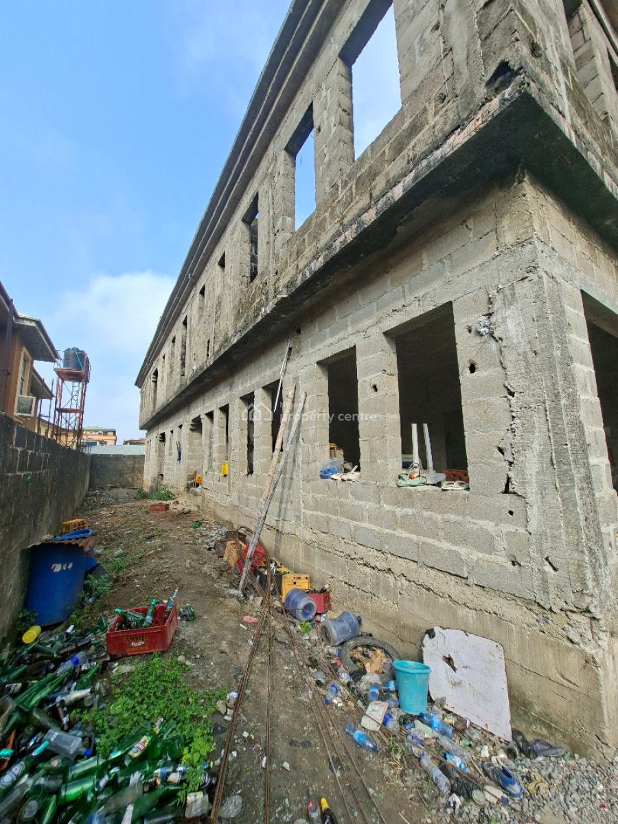 Solid Uncompleted 5bedroom Duplex with 2units 3bedroom, By Dominos Pizza, Ago Palace, Isolo, Lagos, Detached Duplex for Sale