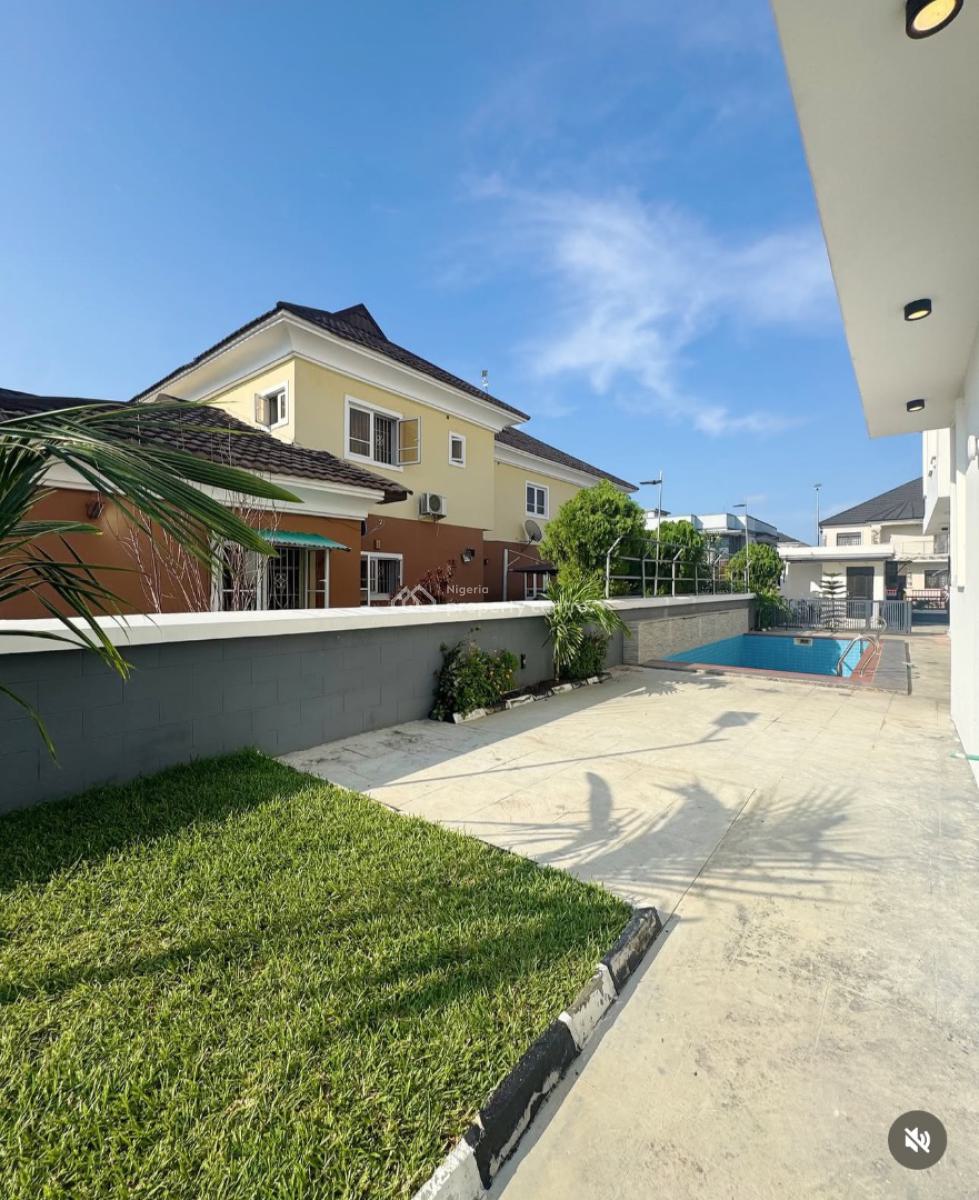Contemporary 5bedroom Detached +bq , Pool, Cinema Room & Rooftop, Royal Garden Estate - One of The Best Estate Where The 1% Stay in Ajah, Ajah, Lagos, Detached Duplex for Sale