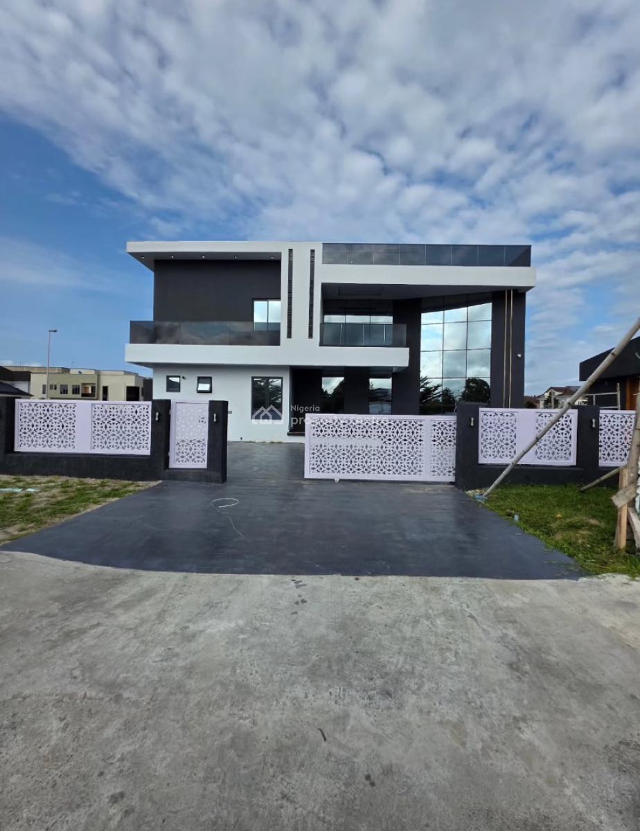 Contemporary 5 Bedroom Detached + Bq, Pool, Cinema Room & Rooftop, Royal Garden Estate, Ajah, Lagos, Detached Duplex for Sale