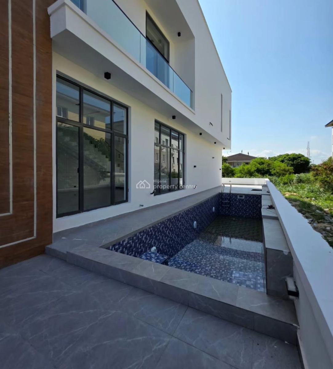 Contemporary 5 Bedroom Detached + Bq, Pool, Cinema Room & Rooftop, Royal Garden Estate, Ajah, Lagos, Detached Duplex for Sale
