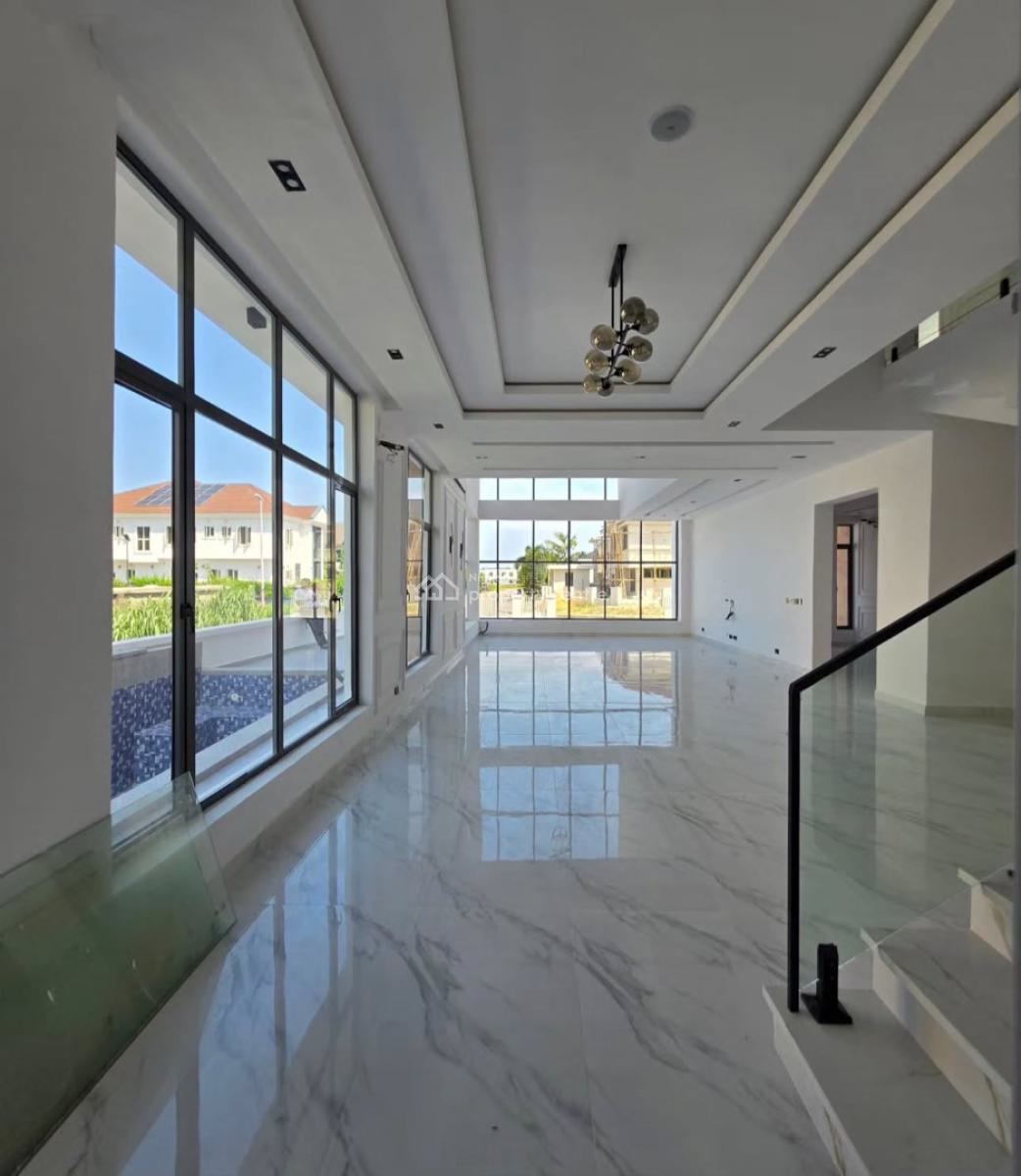 Contemporary 5 Bedroom Detached + Bq, Pool, Cinema Room & Rooftop, Royal Garden Estate, Ajah, Lagos, Detached Duplex for Sale