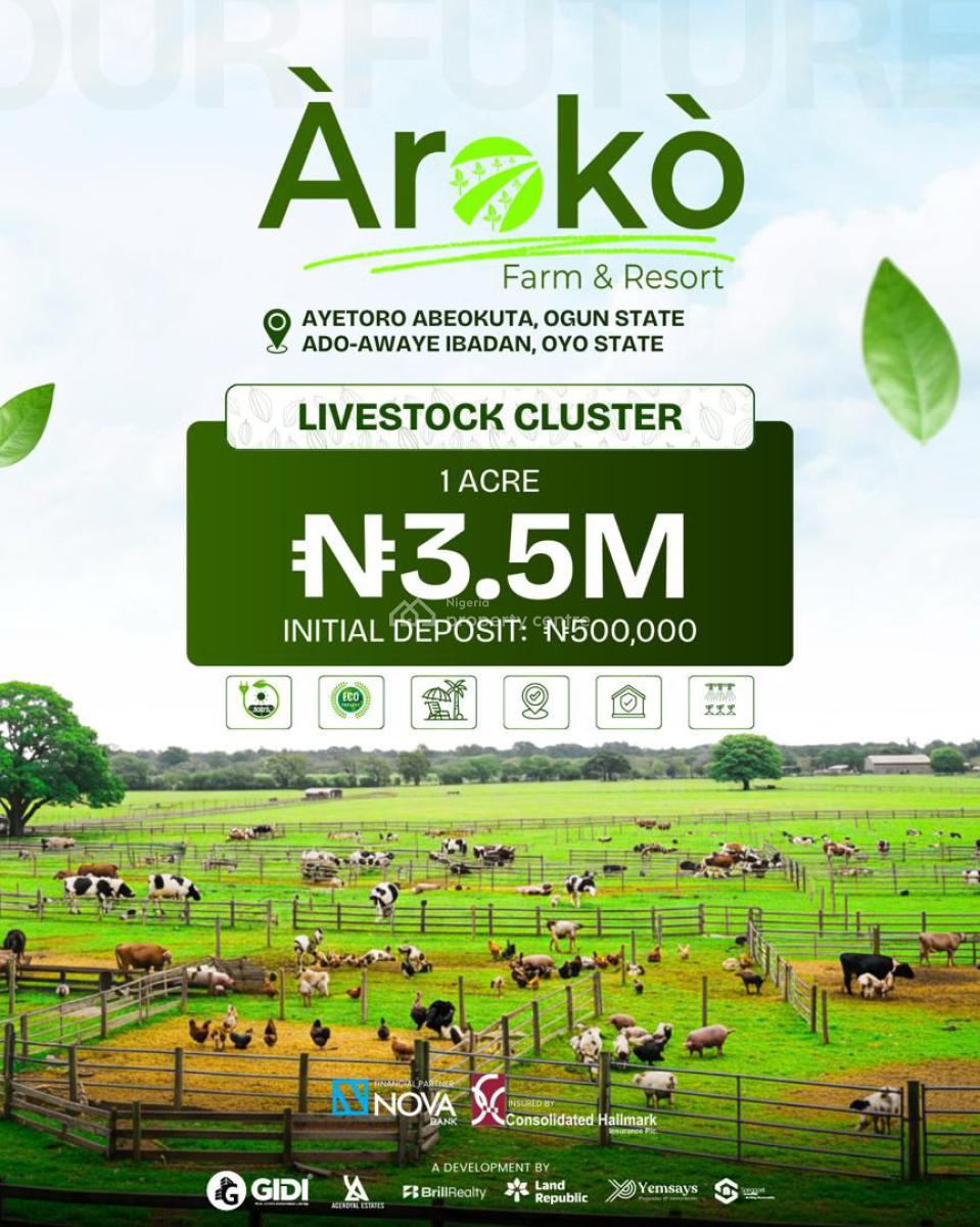 Livestock Cluster, Livestock Cluster Situated @ Aiyetoro Abeokuta, Abeokuta North, Ogun, Commercial Land for Sale