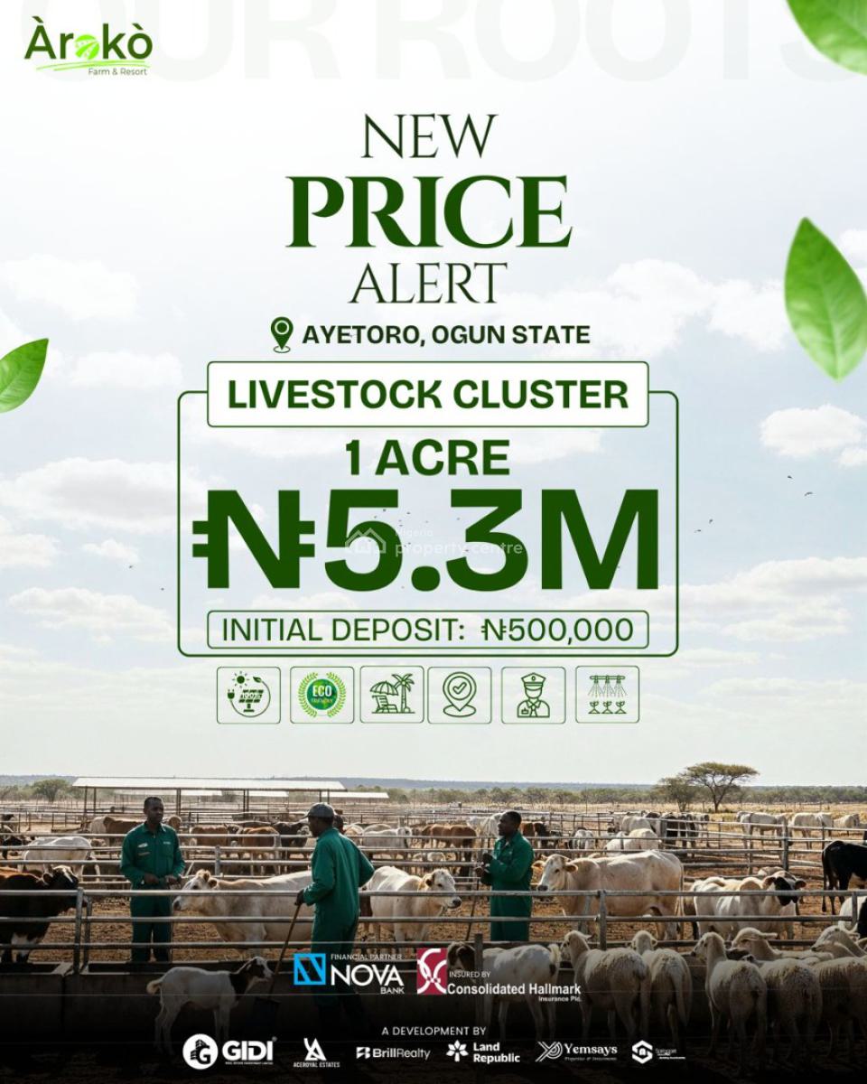 Livestock Cluster, Aiyetoro, Abeokuta North, Ogun, Commercial Land for Sale