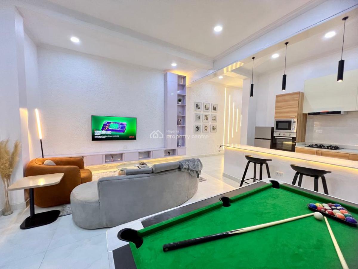 Beautiful 2 Bedroom with Snooker, Ikate, Lekki, Lagos, Flat / Apartment Short Let