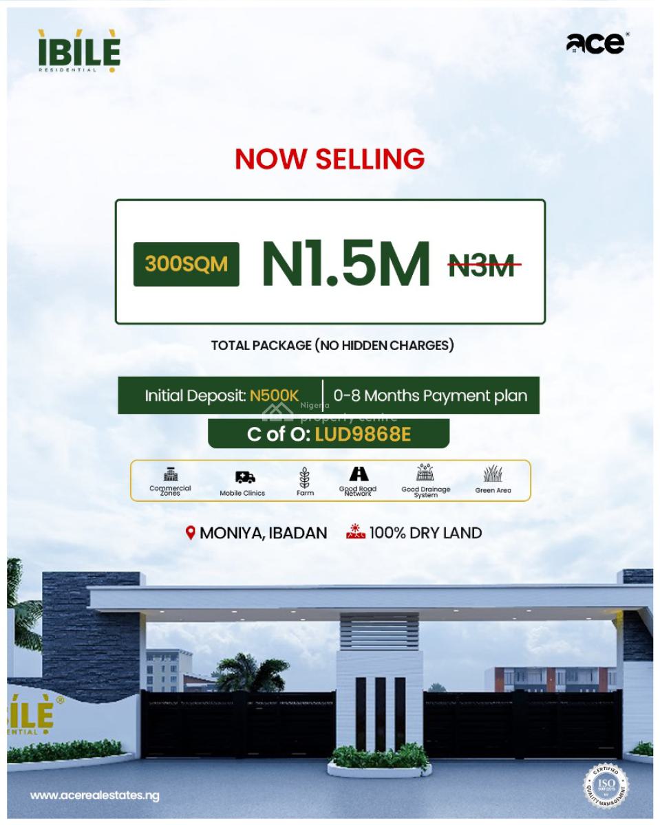 Ibile Residential Estate, Plots with C of O, Moniya, Ibadan, Oyo, Residential Land for Sale
