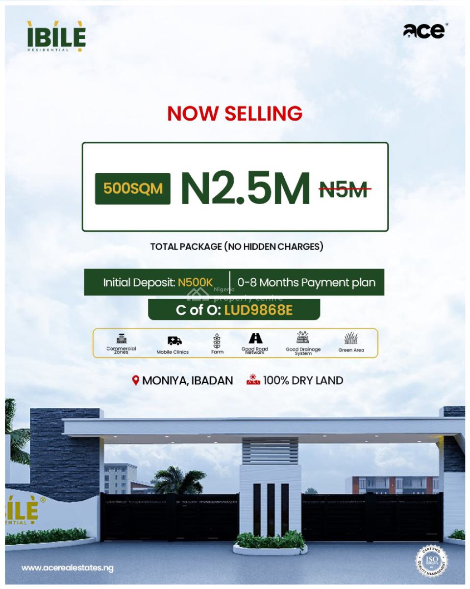 Ibile Residential Estate, Plots with C of O, Moniya, Ibadan, Oyo, Residential Land for Sale