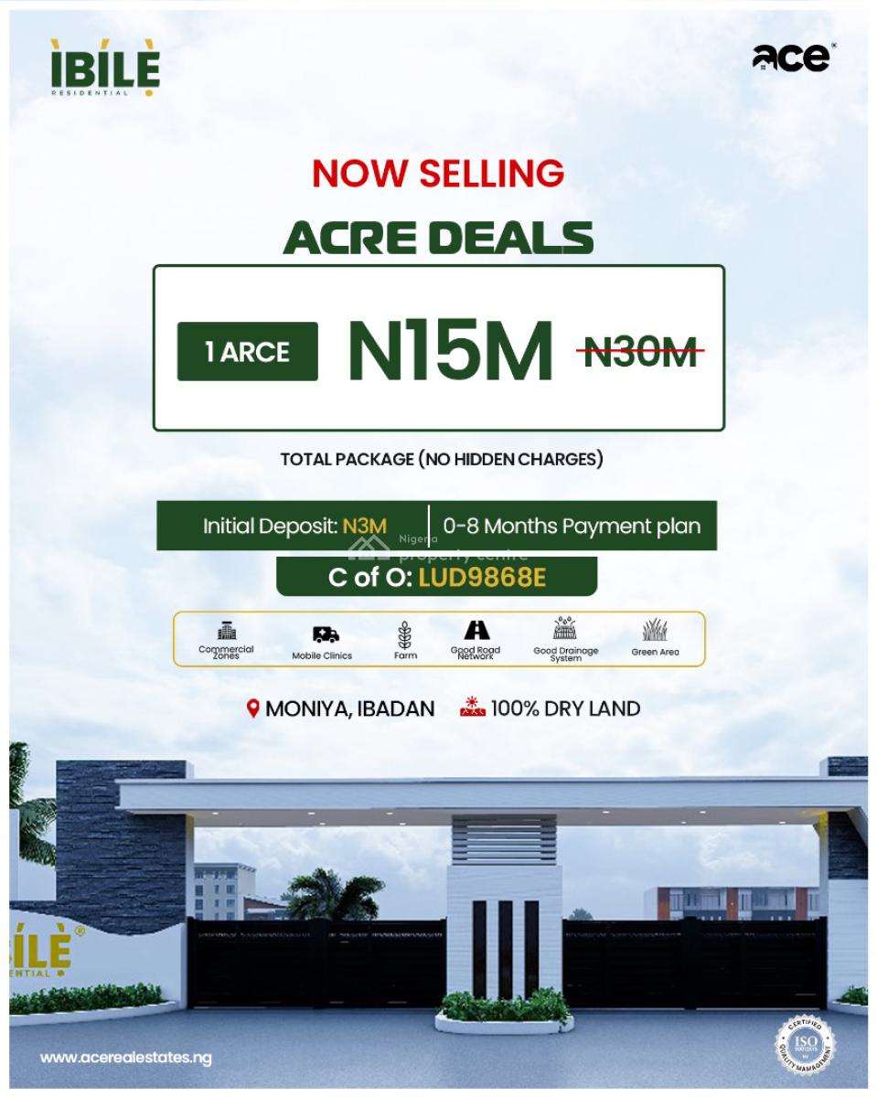 Ibile Residential Estate, Plots with C of O, Moniya, Ibadan, Oyo, Residential Land for Sale