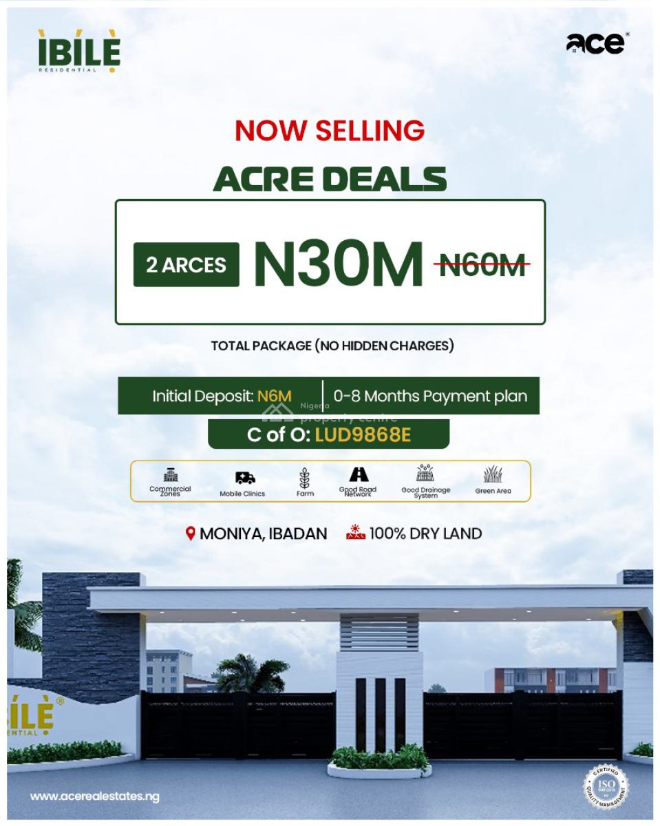 Ibile Residential Estate, Plots with C of O, Moniya, Ibadan, Oyo, Residential Land for Sale