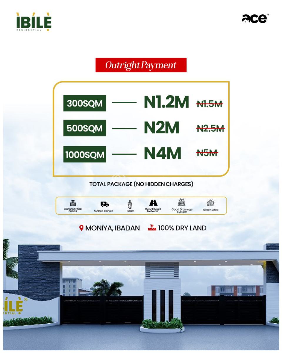 Ibile Residential Estate, Plots with C of O, Moniya, Ibadan, Oyo, Residential Land for Sale