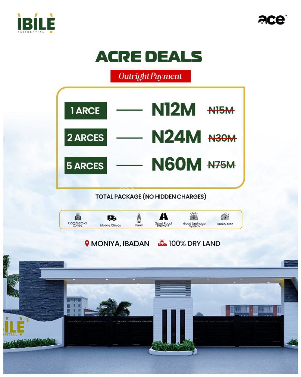 Ibile Residential Estate, Plots with C of O, Moniya, Ibadan, Oyo, Residential Land for Sale