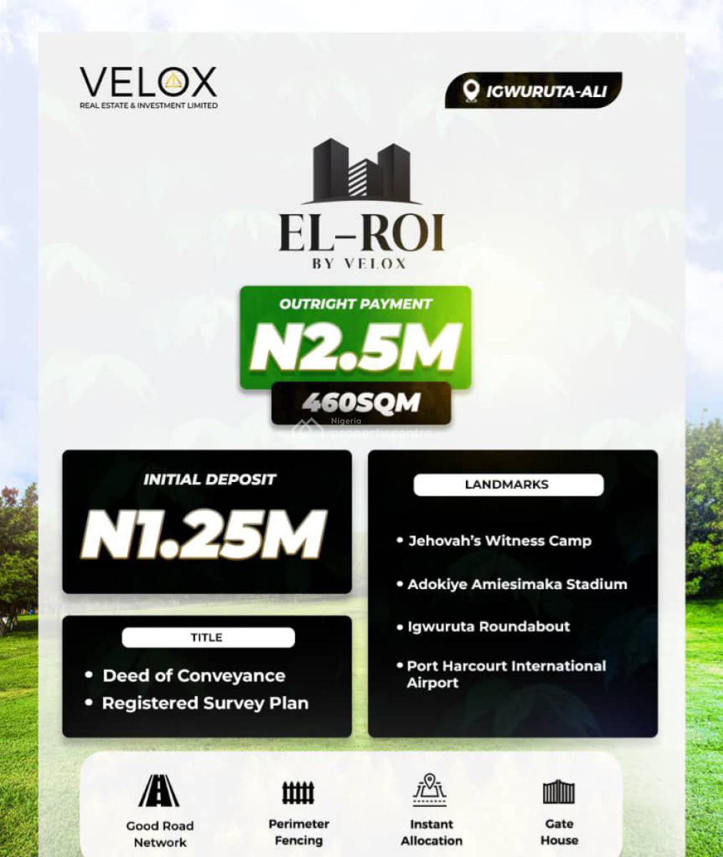 Own Plots, El Roi Estate Igwuruta School Road, Igwurita Ali, Ikwerre, Rivers, Land for Sale