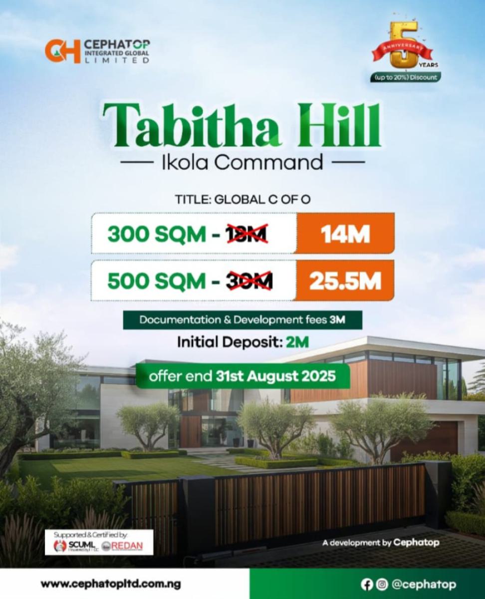 Buy Land with C of O Direct From Developers, Tabitha Hill, Alagbado, Ifako-ijaiye, Lagos, Mixed-use Land for Sale