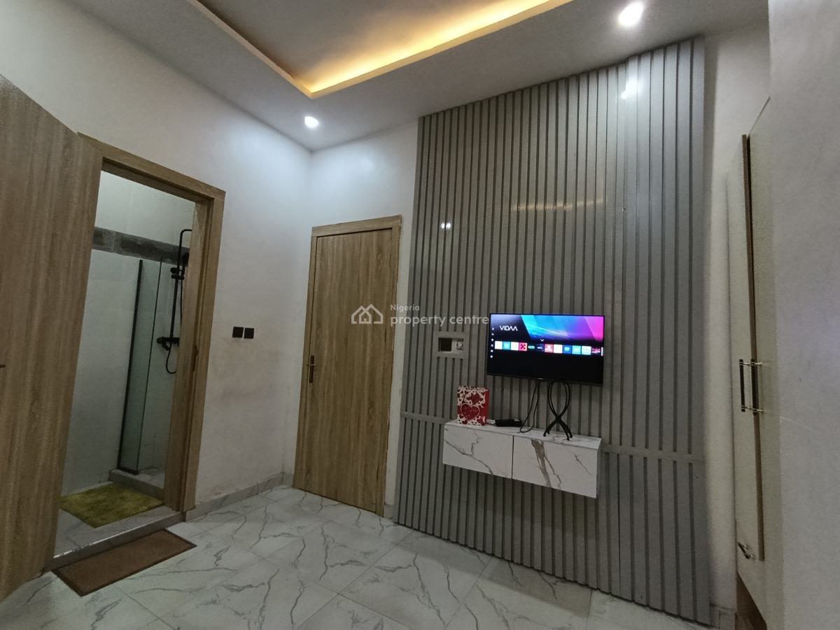 a Partly Furnished Studio Apartment with Main  Kitchen and Personal P, Ikota Gra Via Mega Chicken, Lekki, Lagos, Self Contain (single Rooms) for Rent