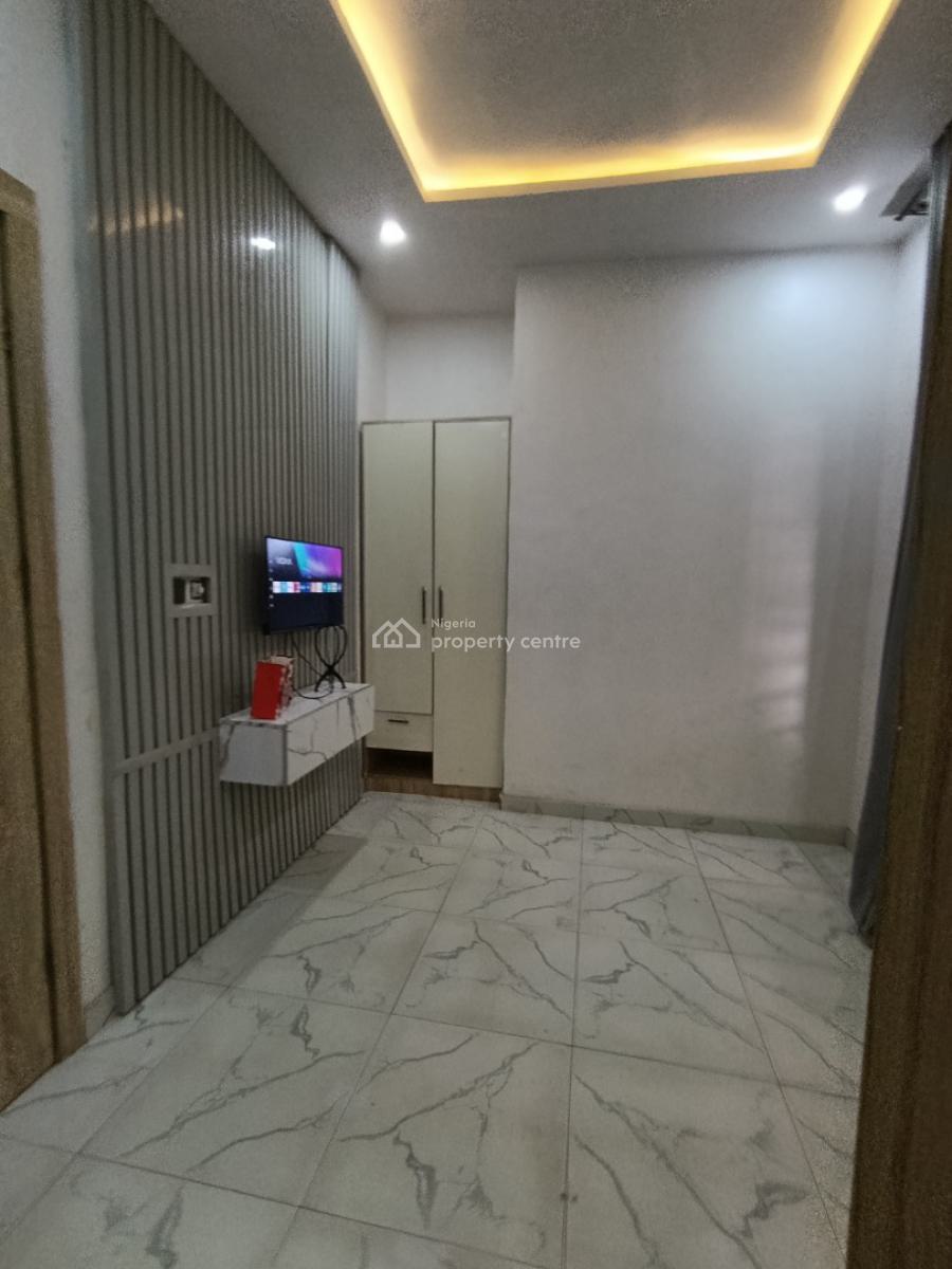 a Partly Furnished Studio Apartment with Main  Kitchen and Personal P, Ikota Gra Via Mega Chicken, Lekki, Lagos, Self Contain (single Rooms) for Rent