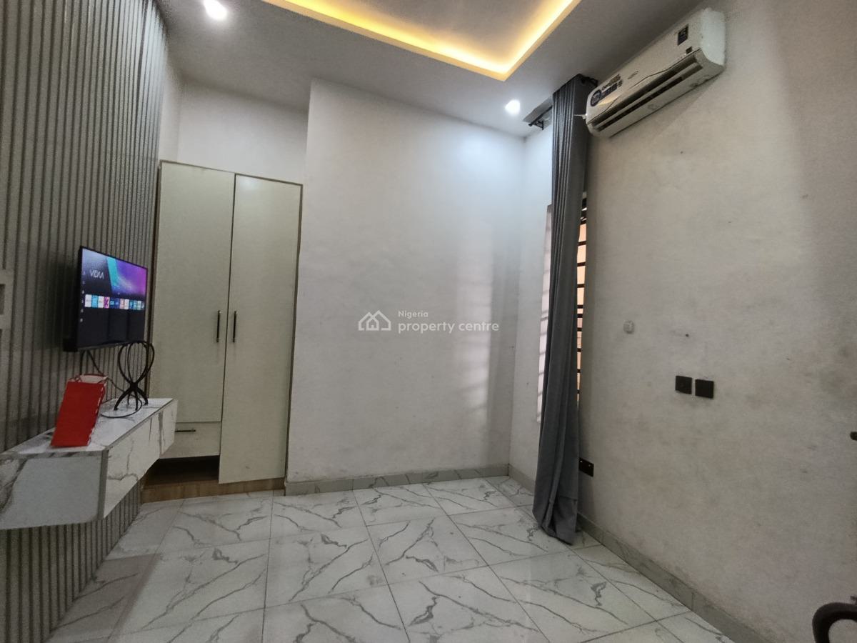 a Partly Furnished Studio Apartment with Main  Kitchen and Personal P, Ikota Gra Via Mega Chicken, Lekki, Lagos, Self Contain (single Rooms) for Rent