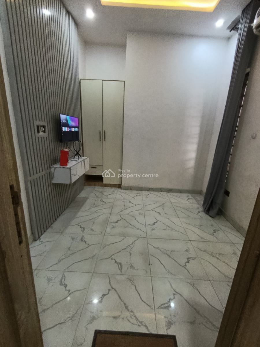 a Partly Furnished Studio Apartment with Main  Kitchen and Personal P, Ikota Gra Via Mega Chicken, Lekki, Lagos, Self Contain (single Rooms) for Rent