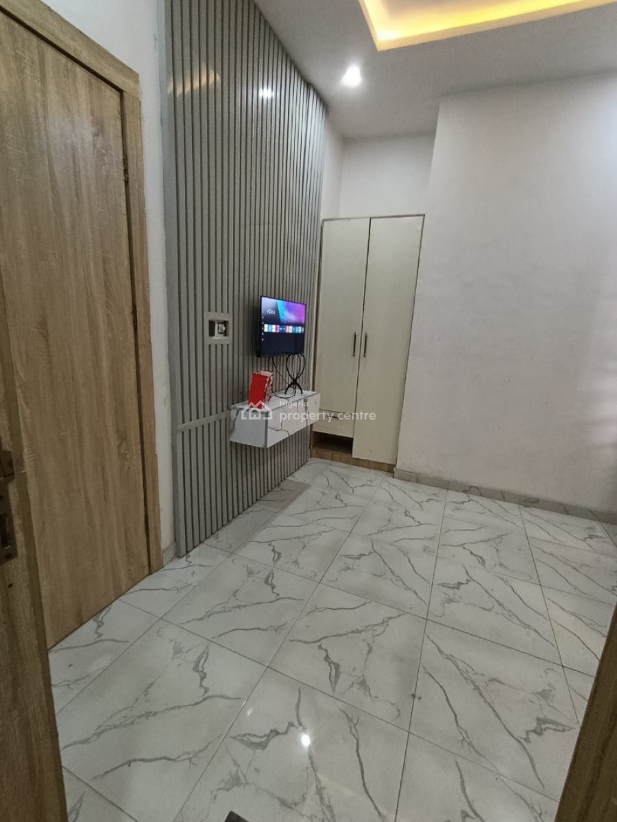 a Partly Furnished Studio Apartment with Main  Kitchen and Personal P, Ikota Gra Via Mega Chicken, Lekki, Lagos, Self Contain (single Rooms) for Rent