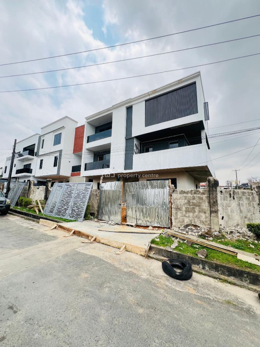Magnificent Newly Built 4 Bed Detached House + Study Room, Cinema +bq, Inside an Estate, Maryland, Lagos, Detached Duplex for Sale