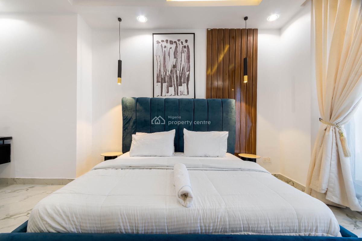 Contemporary Smart 2 Bedroom Fur and Service Apartment, Periwinkle Estate, Lekki Phase 1, Lekki, Lagos, Flat / Apartment Short Let