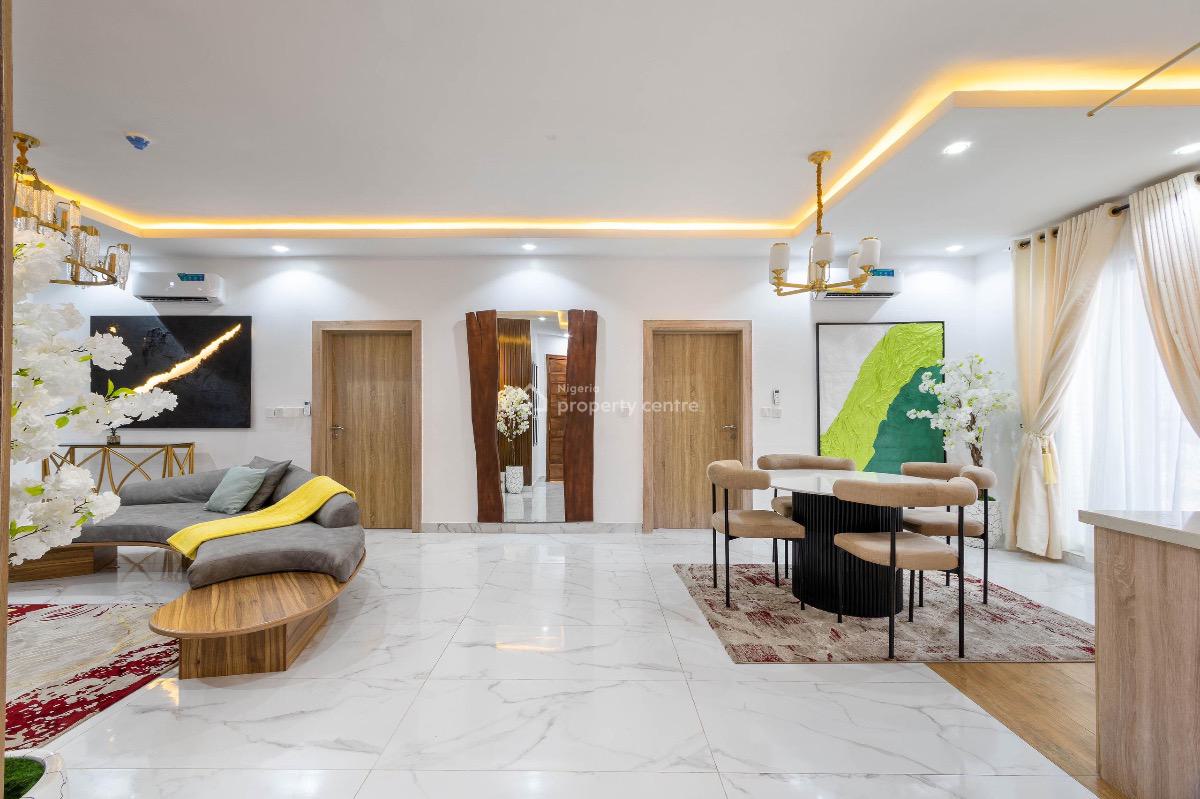 Contemporary Smart 2 Bedroom Fur and Service Apartment, Periwinkle Estate, Lekki Phase 1, Lekki, Lagos, Flat / Apartment Short Let