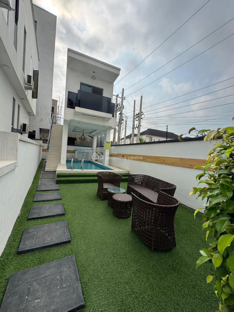 4bedroom Fully Detached Duplex with Pool and Lounge, Chevron, Lekki, Lagos, Detached Duplex for Rent