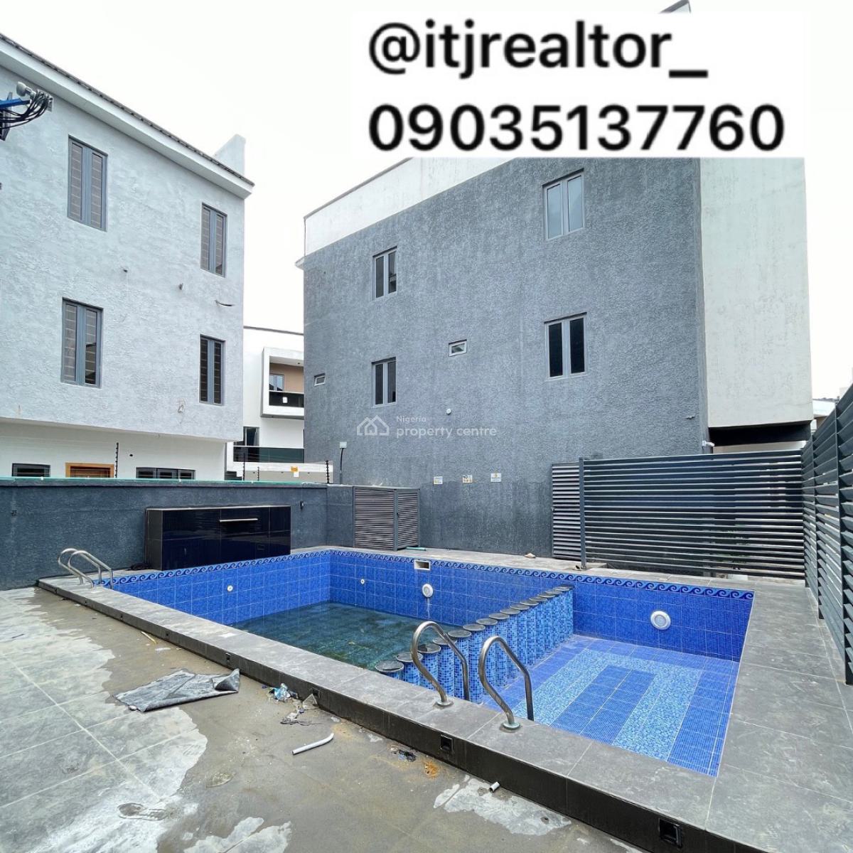 Stunning 4 Bedroom Terrace Duplex with Swimming Pool and Bq, Ikate, Ikate, Lekki, Lagos, Terraced Duplex for Sale