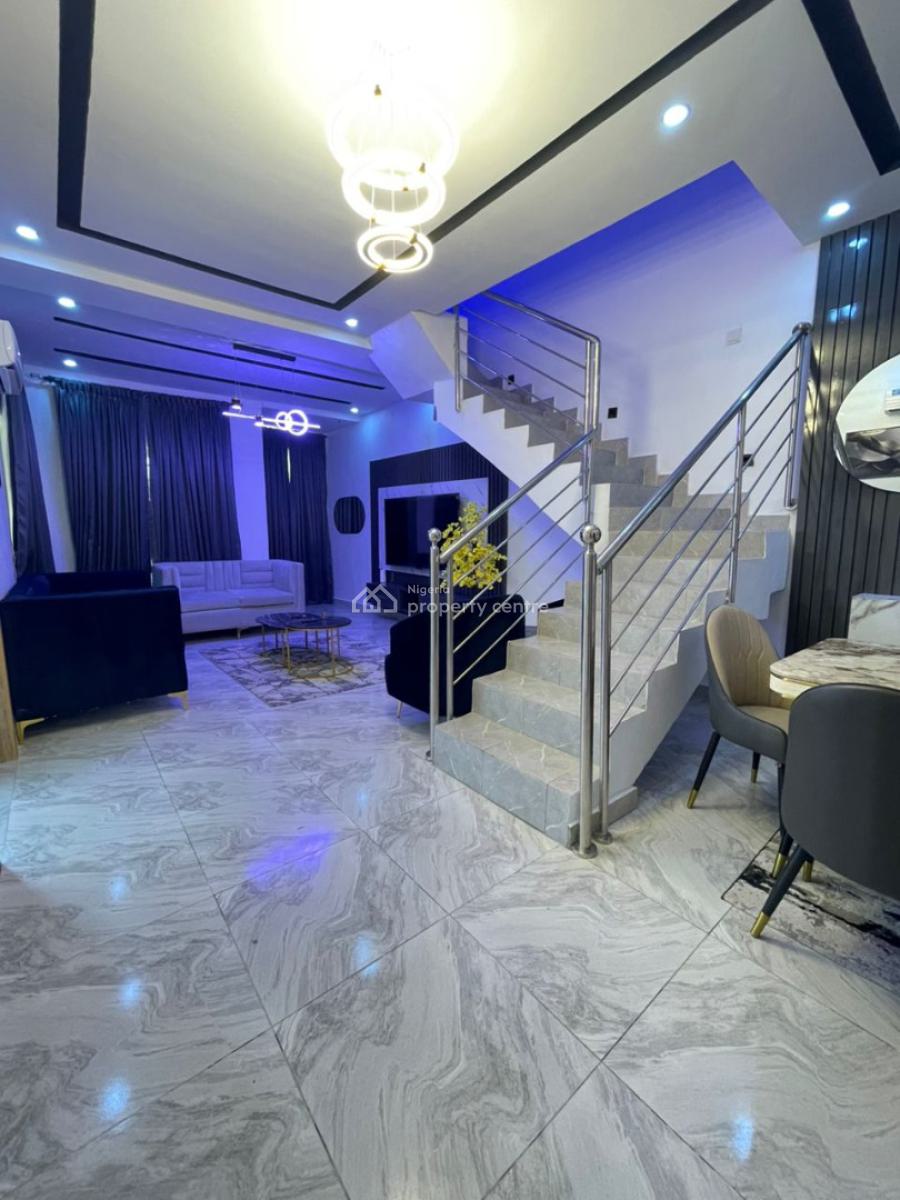 Furnished 4 Bedroom Semi Detached Duplex with Bq, Abraham Adesanya, Ajah, Lagos, Semi-detached Duplex for Rent