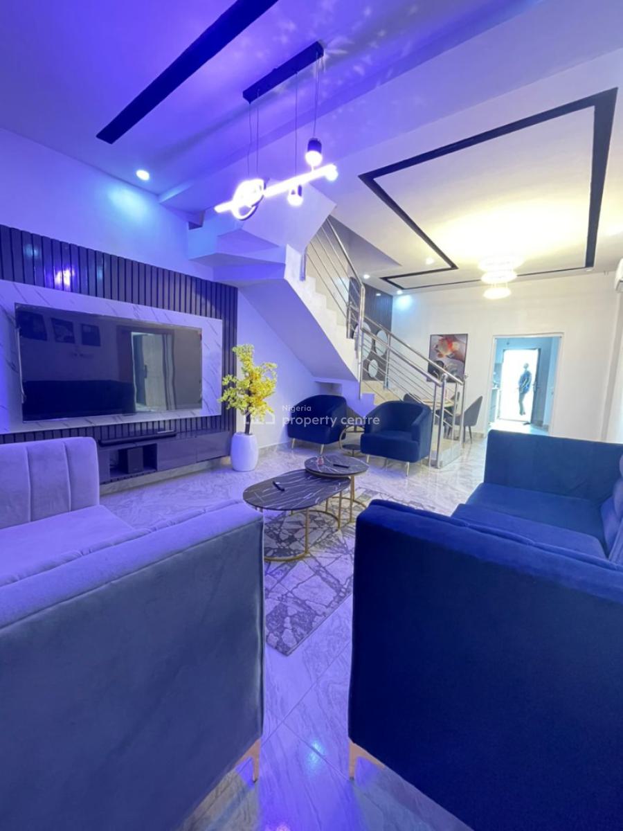 Furnished 4 Bedroom Semi Detached Duplex with Bq, Abraham Adesanya, Ajah, Lagos, Semi-detached Duplex for Rent