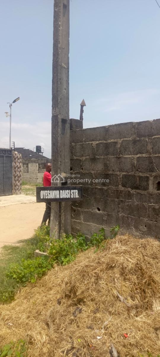 Full Plot of Conner Piece, Level and Fence Land, Fawole Estate Opposite Lagos State Housing Estate, Igbogbo, Ikorodu, Lagos, Residential Land for Sale