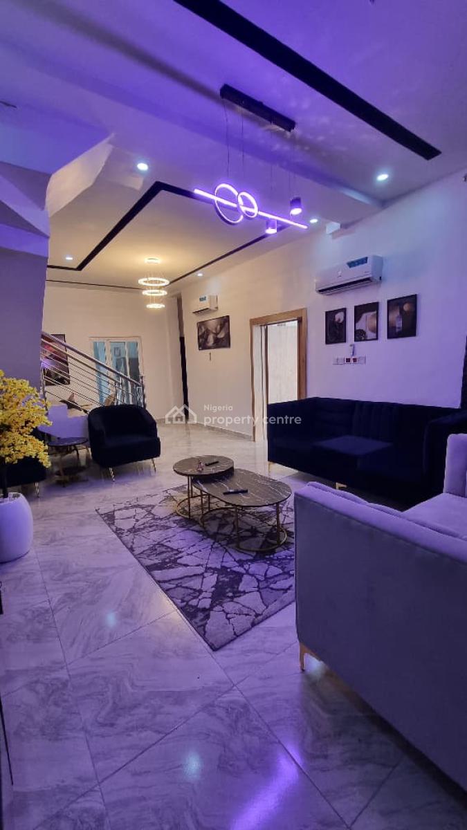 Tastefully Furnished 4 Bedroom Terrace  Duplex with Pool & Playground, Ajah, Ajah, Lagos, Terraced Duplex for Rent